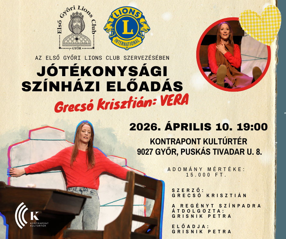 Jótékonysági színházi előadás - Első Győri LC